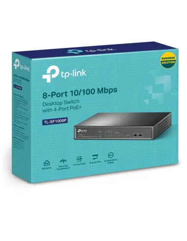 TP-Link TL-SF1008P Switch 4 Puertos + 4 Puertos PoE +