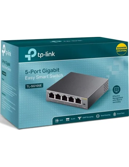 TP-Link TL-SG105E Easy Smart Switch L2 Gestionado 5 Puertos