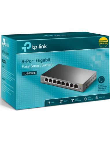 TP-Link TL-SG108E V3 Switch L2 Gestionado 8 Puertos