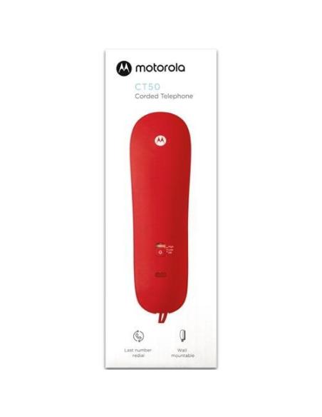 Motorola CT50 Teléfono Fijo Gondola Rojo