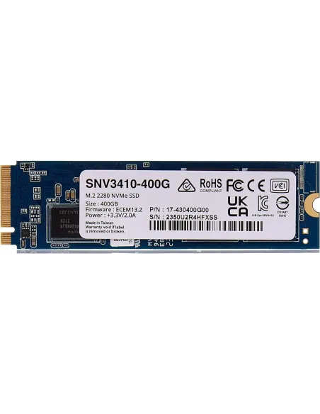 Synology SNV3410-400G SSD 400GB M.2 2280 NVMe PCIe 3.0x4