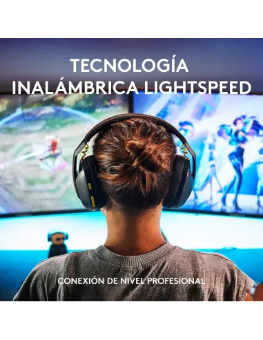 Logitech G435 LIGHTSPEED Auriculares Gaming Inalámbricos Negros