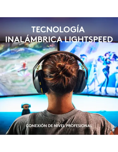 Logitech G435 LIGHTSPEED Auriculares Gaming Inalámbricos Negros