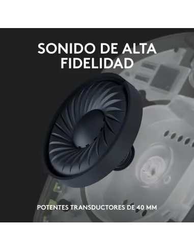 Logitech G435 LIGHTSPEED Auriculares Gaming Inalámbricos Negros