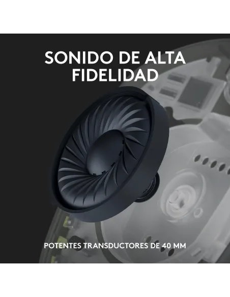 Logitech G435 LIGHTSPEED Auriculares Gaming Inalámbricos Negros