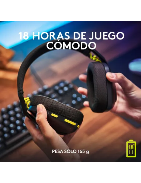 Logitech G435 LIGHTSPEED Auriculares Gaming Inalámbricos Negros