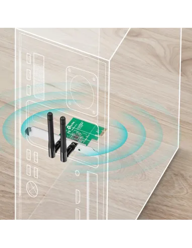 TP-Link TL-WN881ND V2.0 Tarjeta de Red 300Mbs Wifi 4 PCI Express