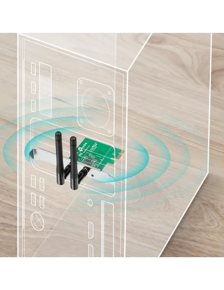 TP-Link TL-WN881ND V2.0 Tarjeta de Red 300Mbs Wifi 4 PCI Express