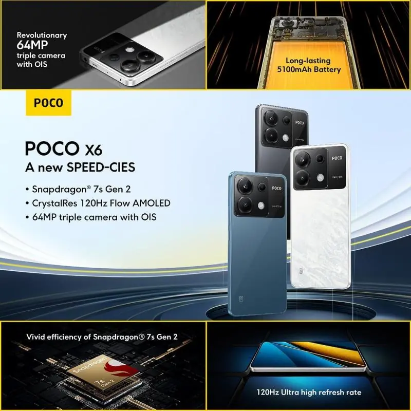 POCO X6 5G 8/256GB Azul OEM