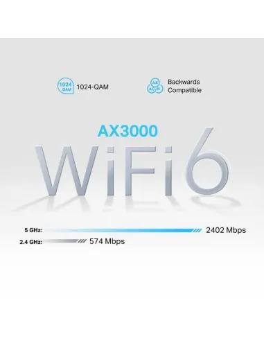 TP-Link NX510V Router Wifi 6 5G 3 Puertos Ethernet AX3000