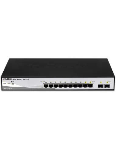 D-Link DGS-1210-10/E Smart+ Switch Gestionado 8 Puertos Ethernet + 2 Puertos SFP