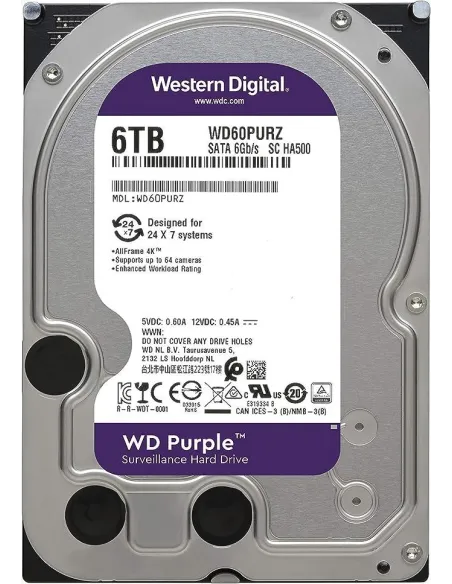 Western Digital WD64PURZ 6TB 3.5" SATA3