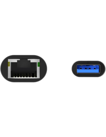 Aisens A106-0708 Conversor USB 3.0 a Ethernet Gigabit 10/100/1000 Mbps 15cm Gris