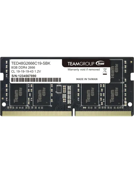 Team Group Elite SO-DIMM DDR4 2666MHz 8GB CL19 Negro
