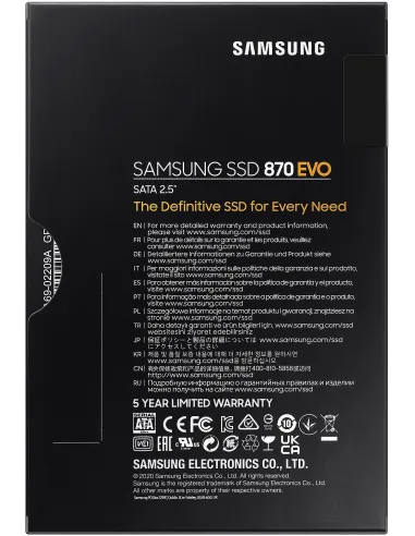 Samsung 870 Evo SSD 2.5" 2TB SATA3