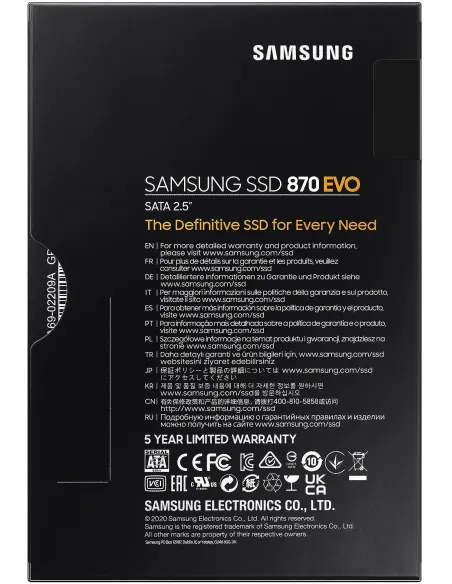 Samsung 870 Evo SSD 2.5" 2TB SATA3