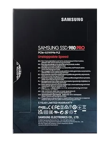 Samsung 980 Pro SSD 2TB PCIe 4.0 NVMe M.2