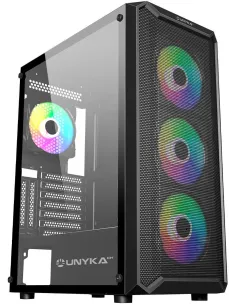 Unykach Armor 3GEN ARGB ATX Cristal Templado USB-C 3.1 Negra