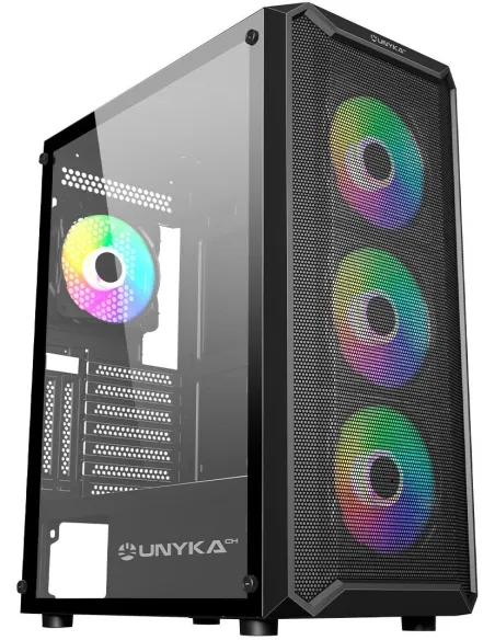 Unykach Armor 3GEN ARGB ATX Cristal Templado USB-C 3.1 Negra