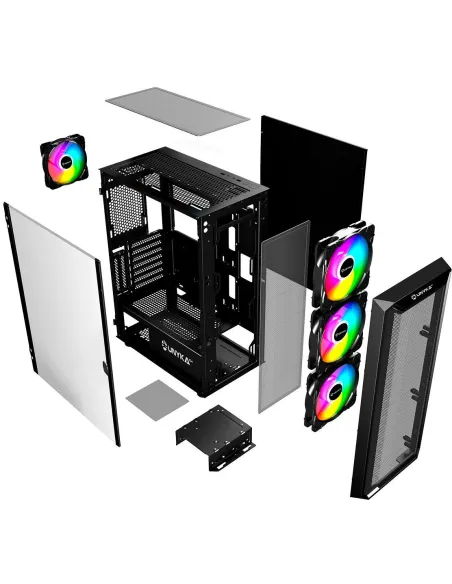 Unykach Armor 3GEN ARGB ATX Cristal Templado USB-C 3.1 Negra