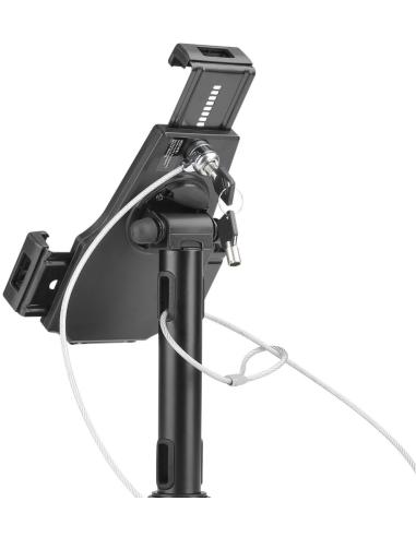 Aisens MS1P02-111 Soporte Profesional Antirobo de Sobremesa/Pared Ajustable para Tablet Negro