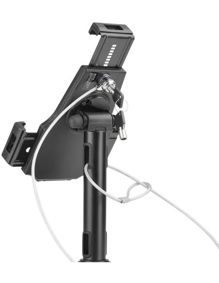 Aisens MS1P02-111 Soporte Profesional Antirobo de Sobremesa/Pared Ajustable para Tablet Negro