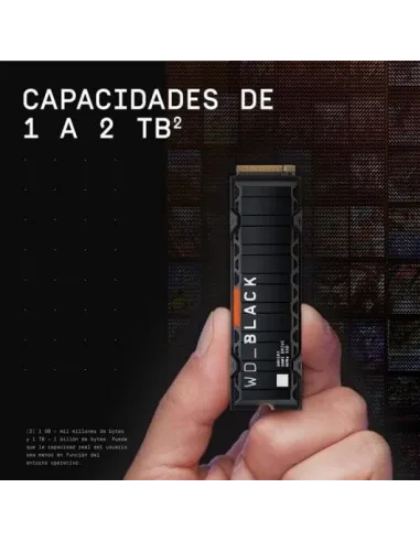 Western Digital Black SN850X SSD 1TB M.2 2280 PCIe Gen4 NVMe con Disipador Térmico