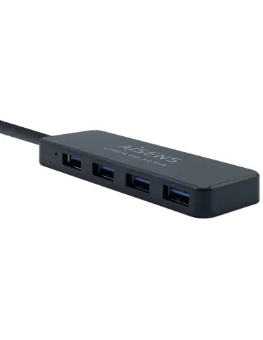 Aisens A106-0399 HUB USB-A 3.0 a USB-A 3.0 4 Puertos 30 cm Negro