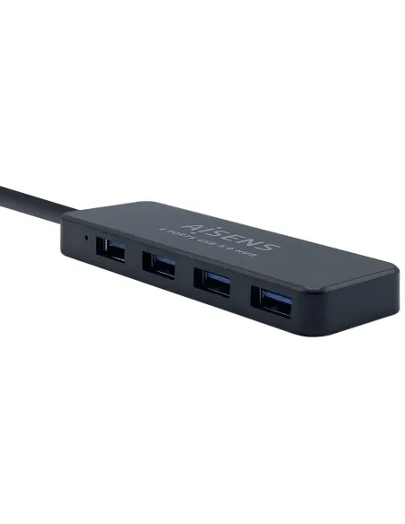 Aisens A106-0399 HUB USB-A 3.0 a USB-A 3.0 4 Puertos 30 cm Negro