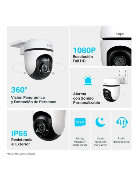 TP-Link Tapo C500 Cámara de Seguridad IP Exterior 360º FullHD
