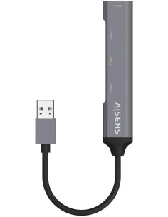 Aisens A106-0540 HUB USB 3.0 a USB-A 3.0 4 Puertos 10 cm Gris-DATA54921