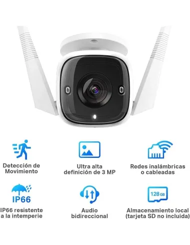TP-Link Tapo 310 Cámara de Seguridad IP Exterior Blanca