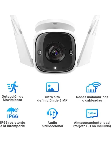 TP-Link Tapo 310 Cámara de Seguridad IP Exterior Blanca