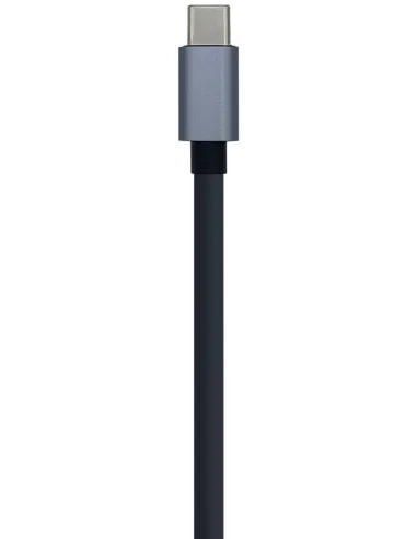 Aisens A109-0396 HUB USB-C 3.0 a USB-A 3.0 3 Puertos/RJ-45 15 cm Gris