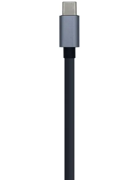 Aisens A109-0396 HUB USB-C 3.0 a USB-A 3.0 3 Puertos/RJ-45 15 cm Gris