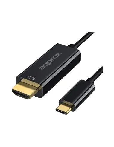 Approx APPC52 Adaptador de Imagen USB-C a HDMI 4K 12 cm Negro