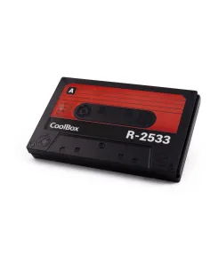 CoolBox SlimChase R-2533 Caja Externa para Disco Duro HDD/SSD 2.5" Retro Negra y Roja-AAACET0279