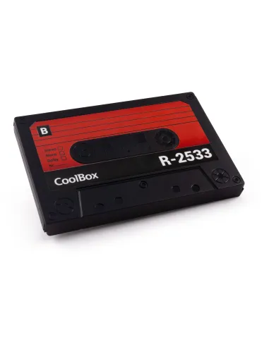CoolBox SlimChase R-2533 Caja Externa para Disco Duro HDD/SSD 2.5" Retro Negra y Roja