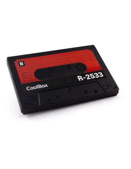 CoolBox SlimChase R-2533 Caja Externa para Disco Duro HDD/SSD 2.5" Retro Negra y Roja