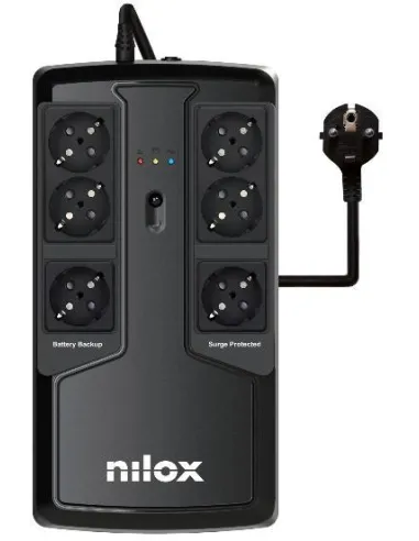 Nilox Office Premium Line Interactive 850 SAI Línea Interactiva 850VA 595W