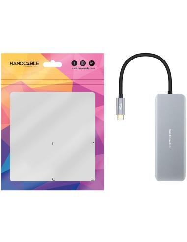 Nanocable 10.16.1006 HUB USB-C 3.0 a USB-A 3.0/USB-C 3.0/HDMI 6 Puertos 15 cm Negro