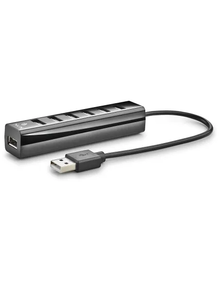 NGS iHUB7 Tiny HUB USB-A a USB-A 7 Puertos Negro