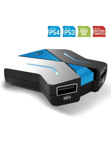 Spirit of Gamer SOG-CONV1 HUB USB-A 3.0/USB-C 3.0 5 Puertos Negro y Azul