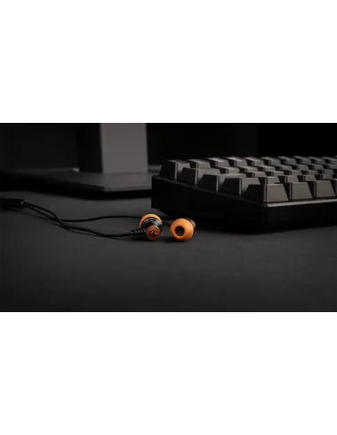 Krom Kinear Auriculares Gaming Intrauditivos Negro/Naranja