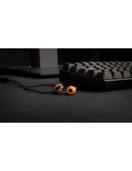 Krom Kinear Auriculares Gaming Intrauditivos Negro/Naranja