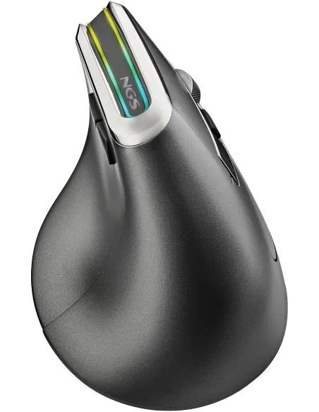 NGS Evo Karma Ratón Vertical Ergonómico Inalámbrico LED Multimodo 3200 DPI