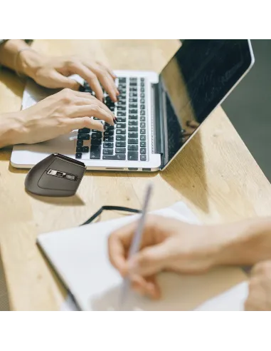 NGS Evo Karma Ratón Vertical Ergonómico Inalámbrico LED Multimodo 3200 DPI