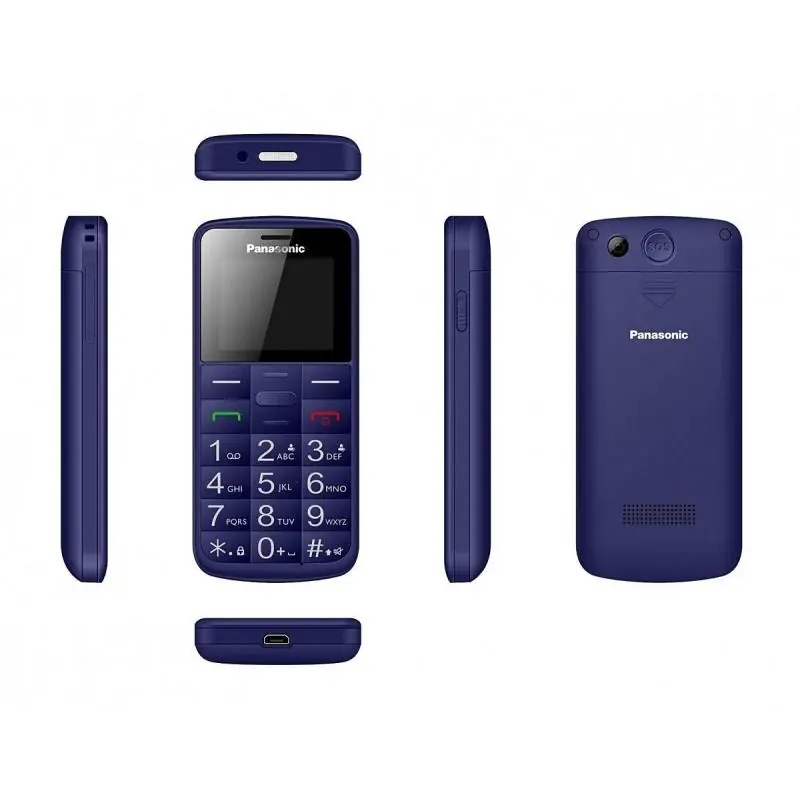 Panasonic KX-TU110 Teléfono para Personas Mayores Azul