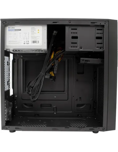 CoolBox M580 Micro Torre Negro + Fuente Alimentación 500 W