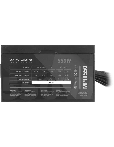 Mars Gaming MPIII550 550W 80 Plus Bronze